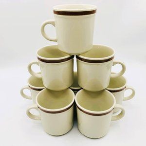 MUG: Lot of 8 Vintage 1960s Heavy Duty Mugs